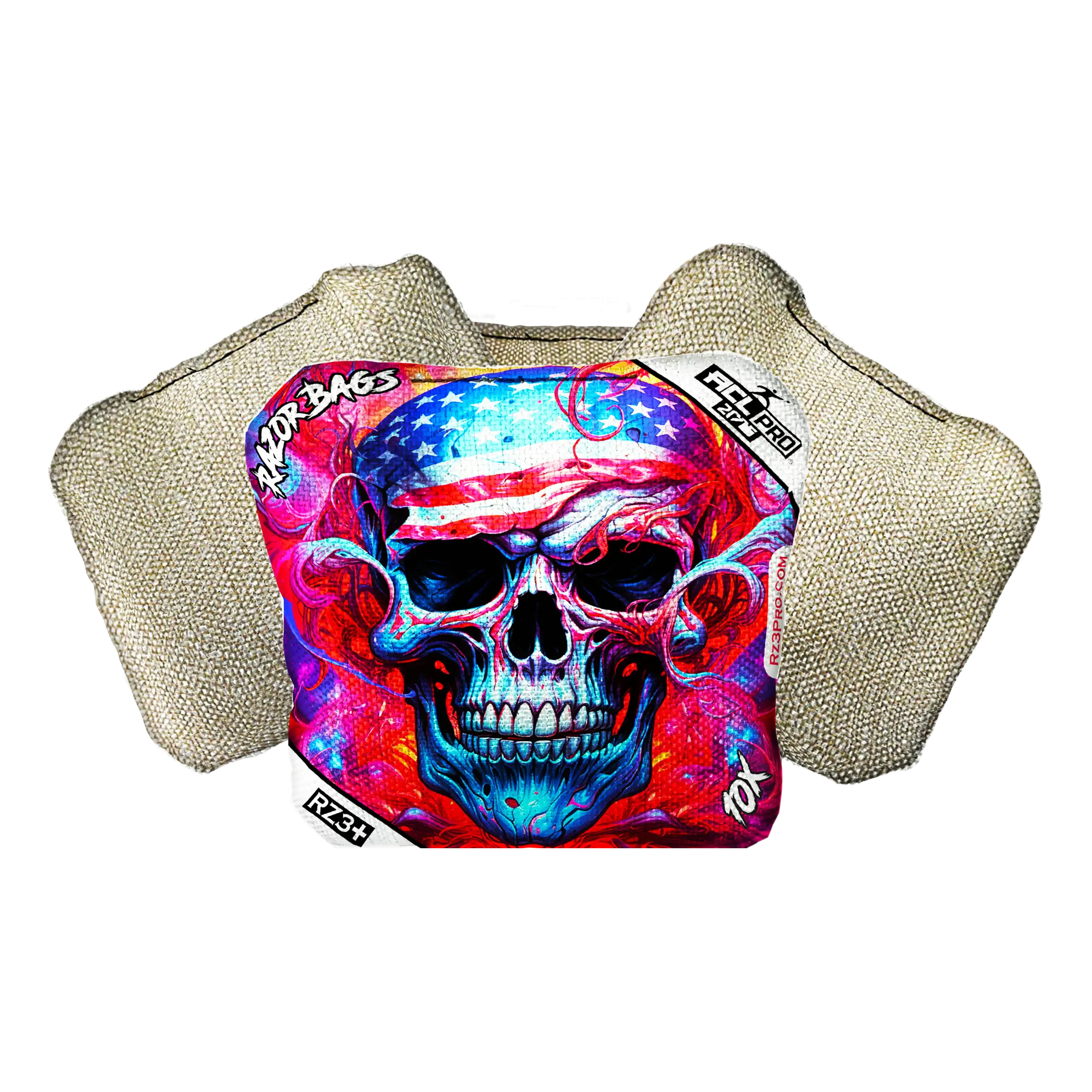 10X | Skull Merica | ACL PRO Razor Cornhole Bags