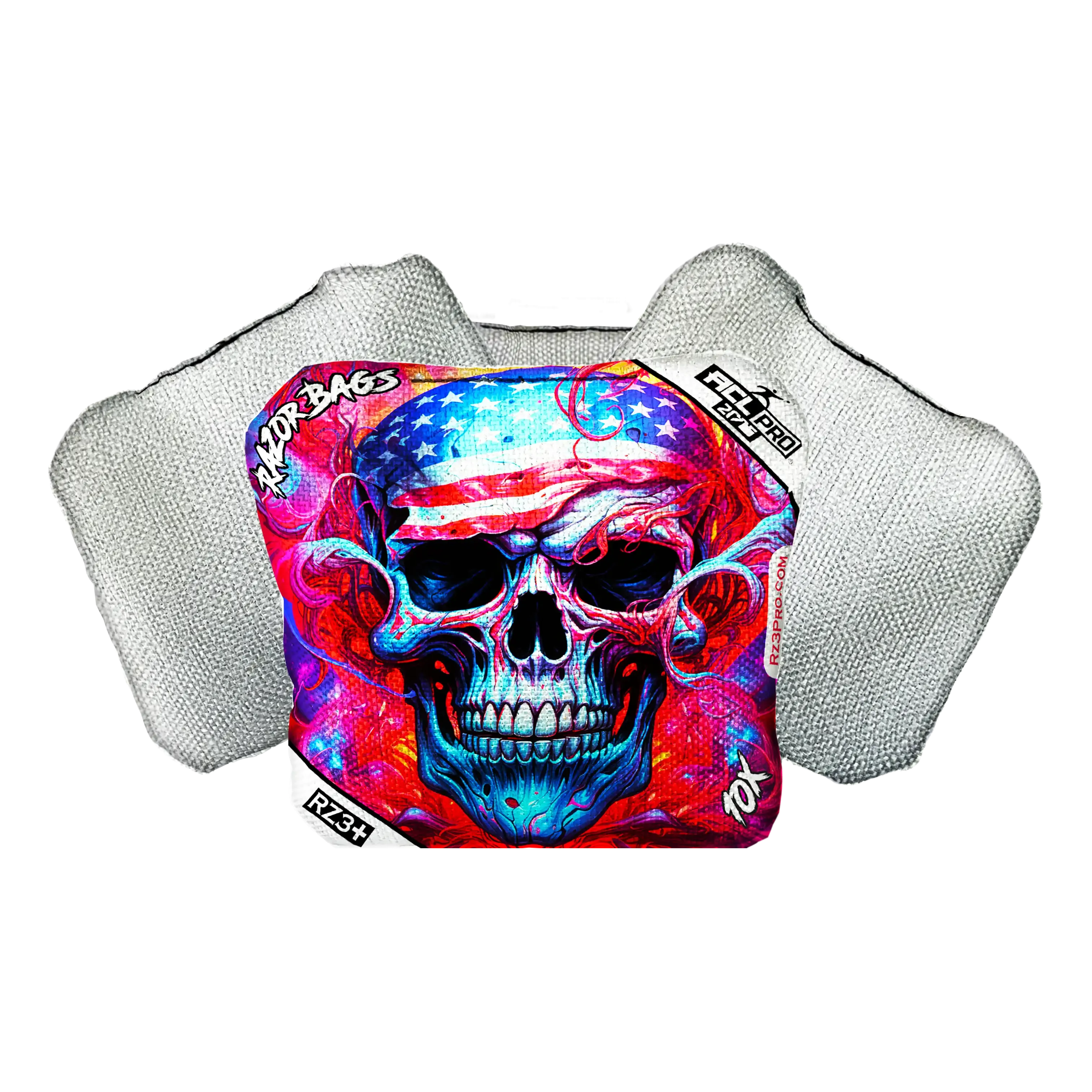 10X | Skull Merica | ACL PRO Razor Cornhole Bags