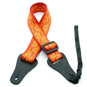 1.5 INCH PRINT UKULELE STRAP SW-ORANGE