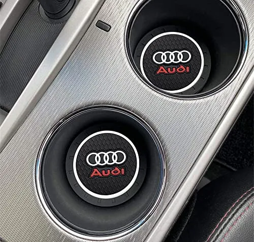 2 Pieces of 2.75 inch Durable Non-Slip Coaster Suitable for Audi， Basically Suitable for Audi All Cup Holders to Insert The Coaster