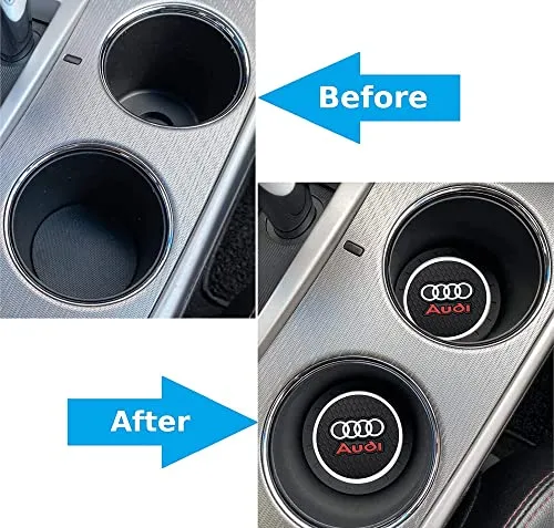 2 Pieces of 2.75 inch Durable Non-Slip Coaster Suitable for Audi， Basically Suitable for Audi All Cup Holders to Insert The Coaster