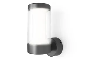 4lite Outdoor LED Wall Light IP54 8w 268lm Graphite Cool White