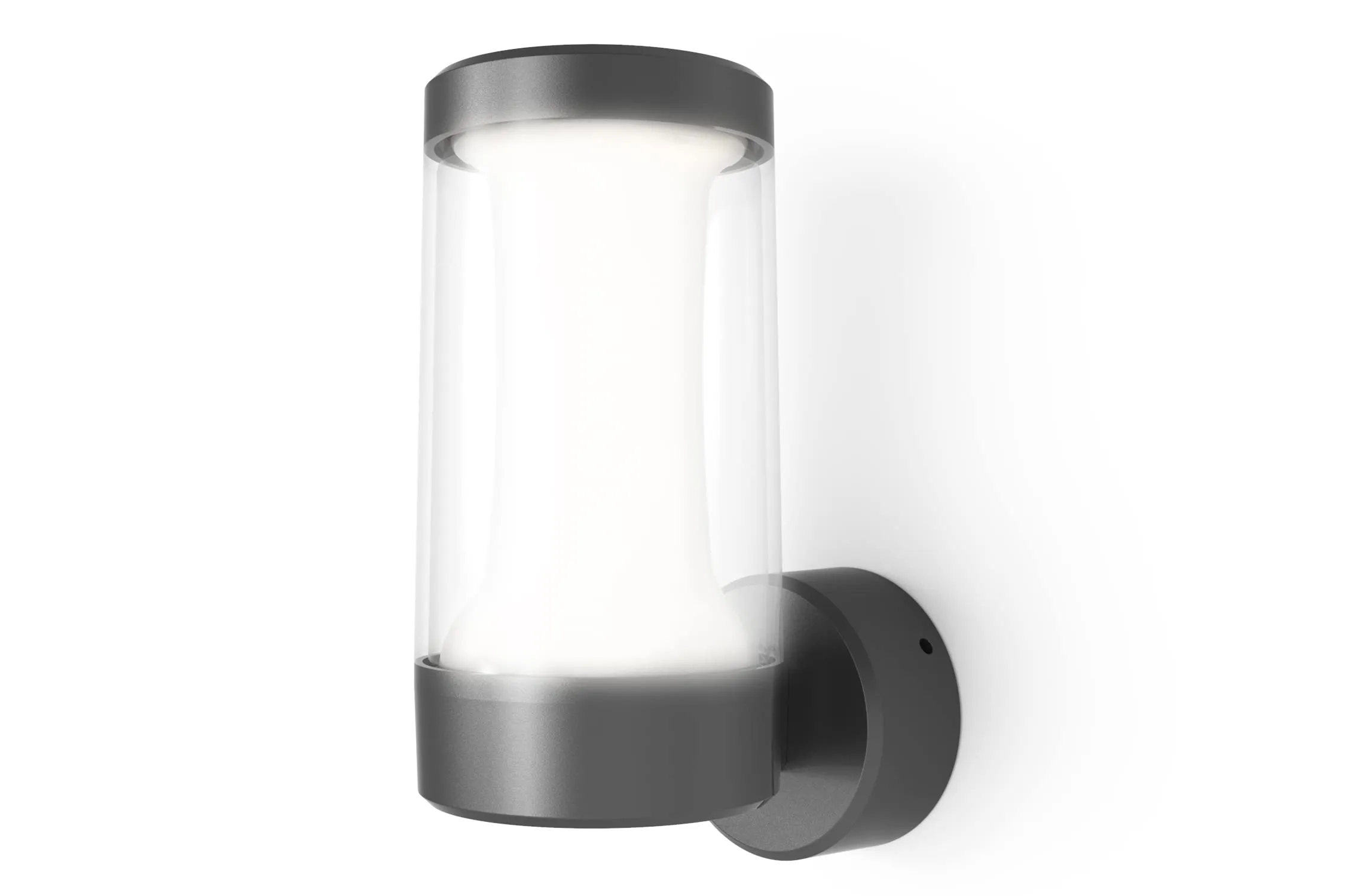 4lite Outdoor LED Wall Light IP54 8w 268lm Graphite Cool White
