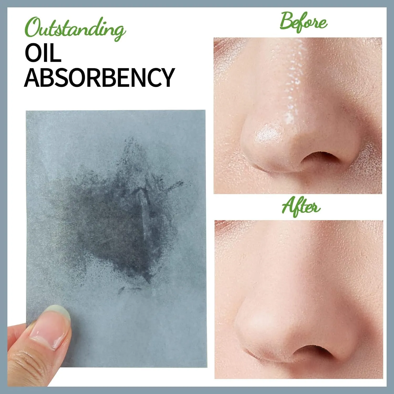 600 Counts Oil Blotting Sheets for Face, Oil Blotting Papers for Face, Blotting Paper for Oily Skin, Oil Control Film, Oil Absorbing Sheets for Face, Oil Absorbing Tissues