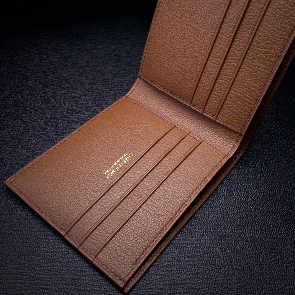 #90 Japanese Shell Cordovan & French Chèvre Combo Fully-Lined Bifold Wallet