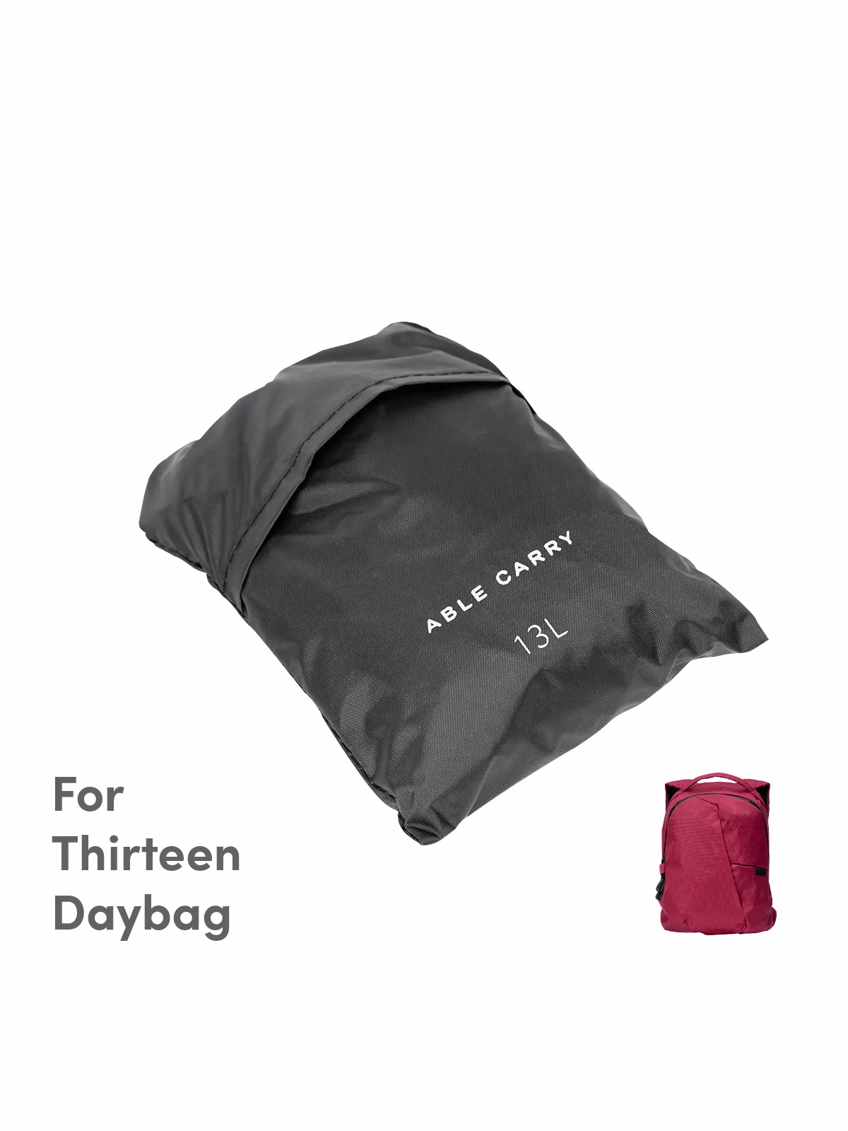 Able Carry Rain Cover for Thirteen Daybag Charcoal