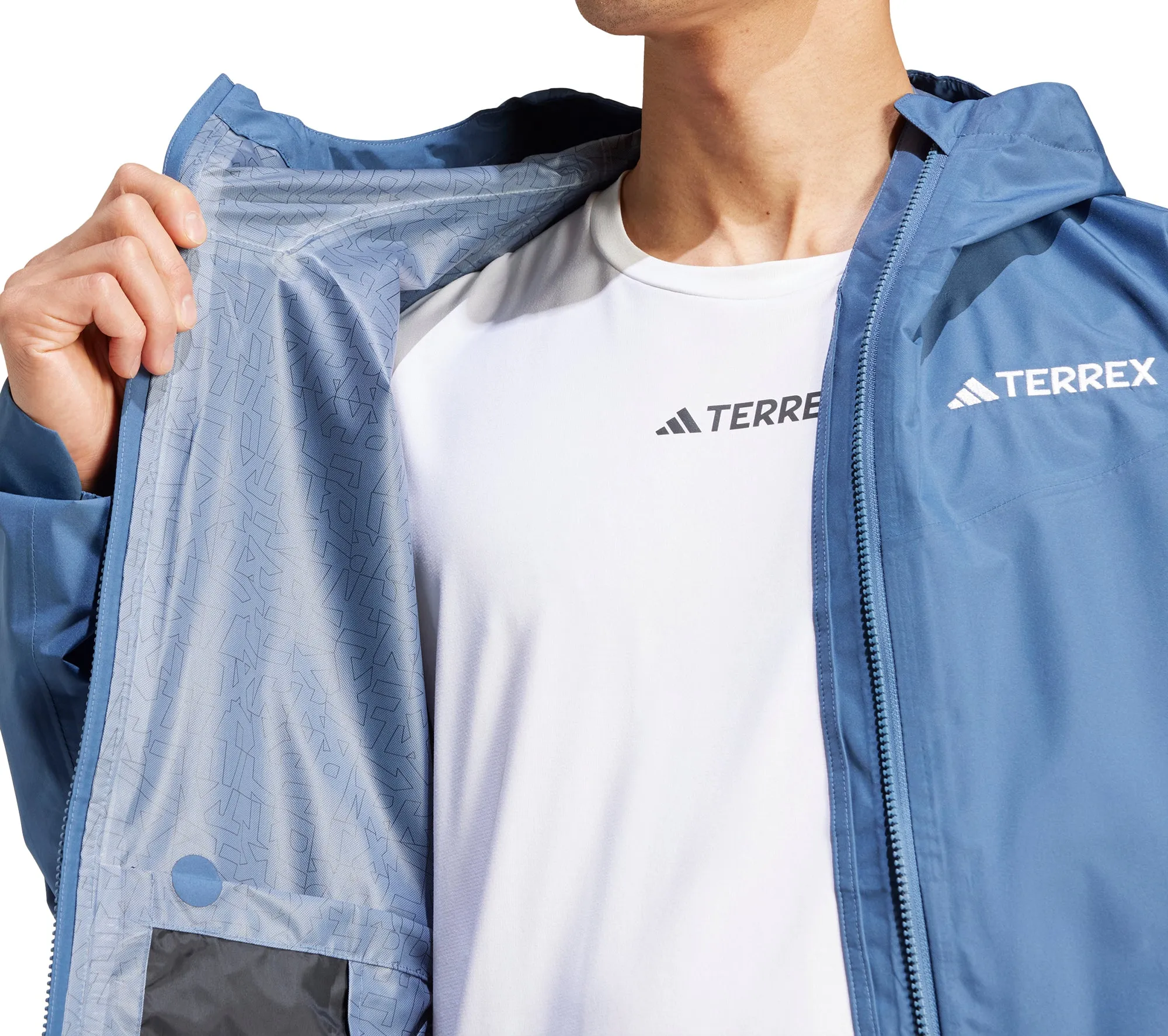 adidas Terrex Multi 2.5L Rain.RDY Mens Walking Jacket - Blue