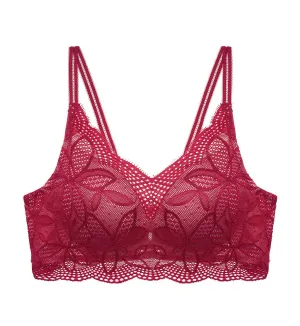 AQUA JADE NON-WIRED PUSH UP DEEP V BRA