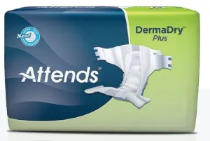 Attends Adult Briefs, Diaper Style, Breathable Economy, Size Medium, Full cas...