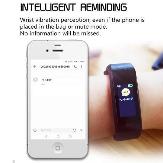 Blood Pressure Smart Watch and Heart Rate Monitor