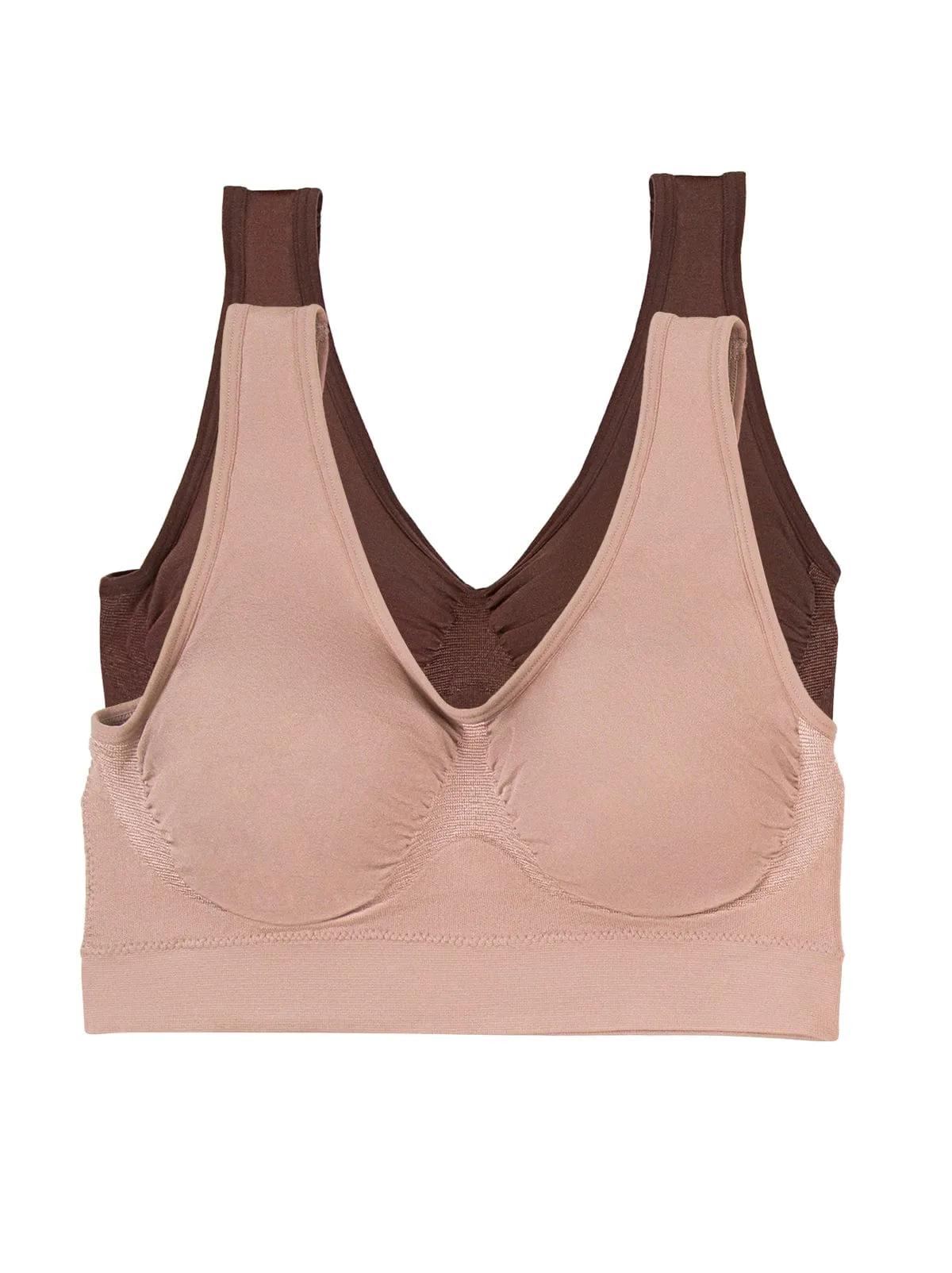 Body Smooth Seamless Wireless Bralette 2-Pack