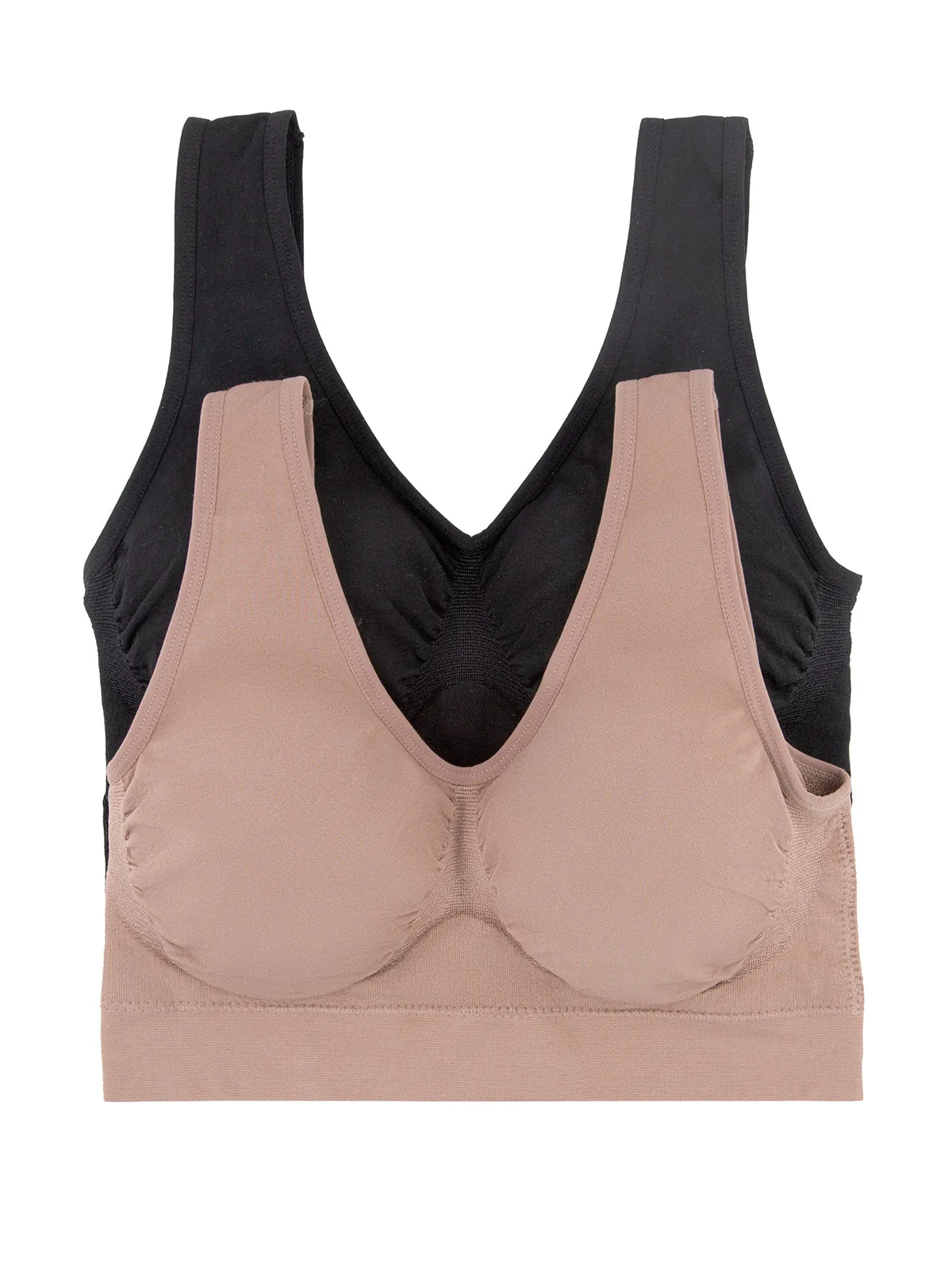 Body Smooth Seamless Wireless Bralette 2-Pack