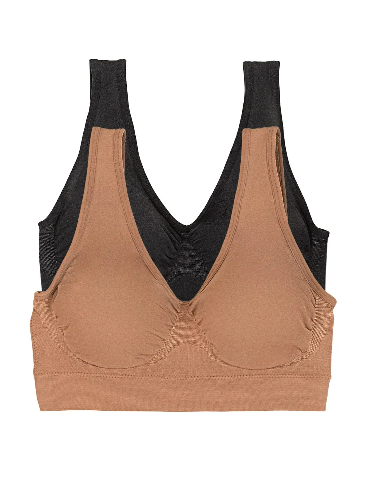 Body Smooth Seamless Wireless Bralette 2-Pack