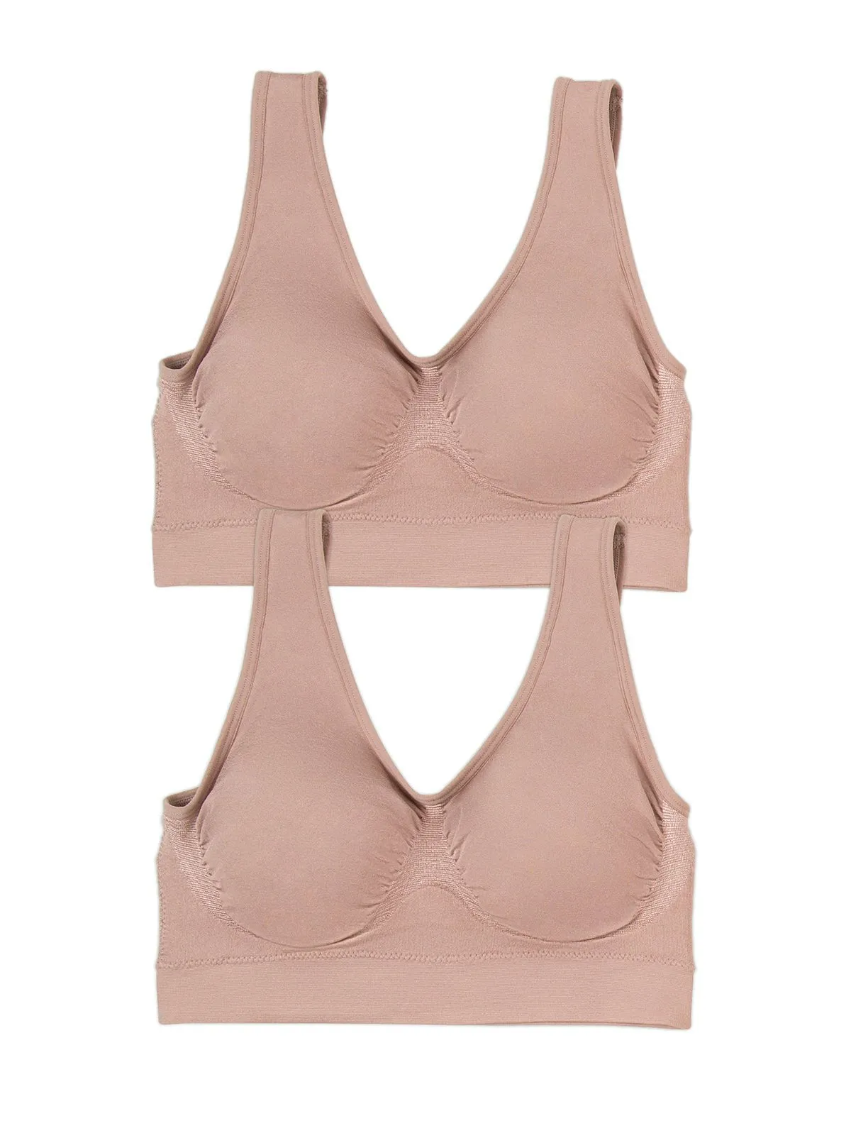 Body Smooth Seamless Wireless Bralette 2-Pack