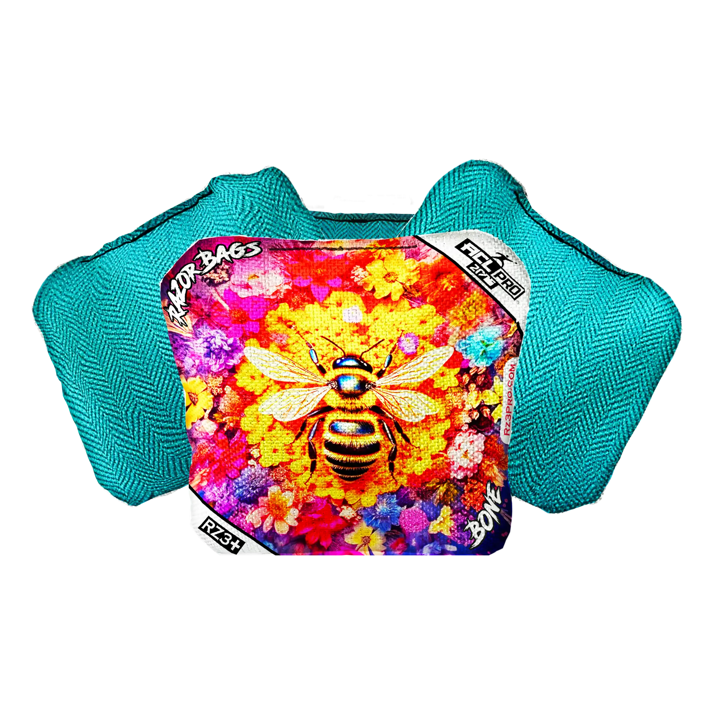 Bone | Bee Serious | ACL PRO Razor Cornhole Bags