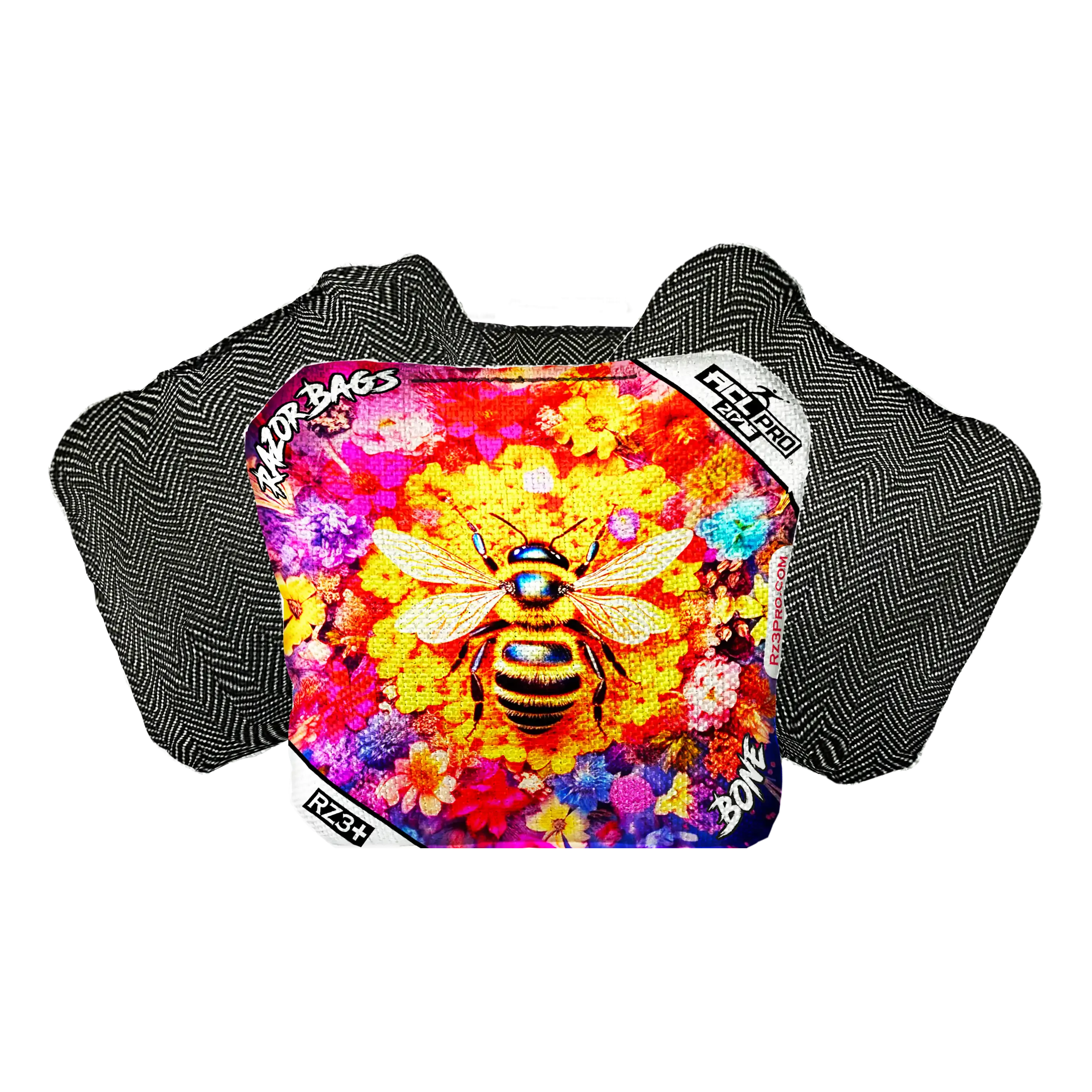 Bone | Bee Serious | ACL PRO Razor Cornhole Bags