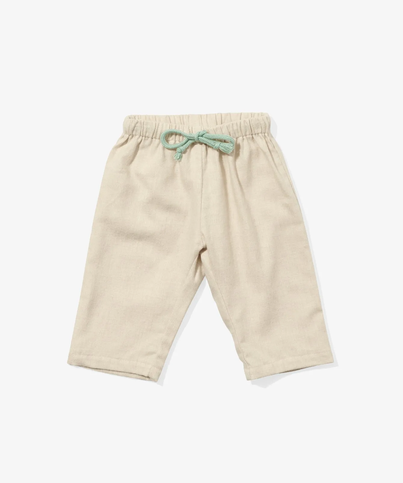 Bowie Baby Pant, Oatmeal Flannel