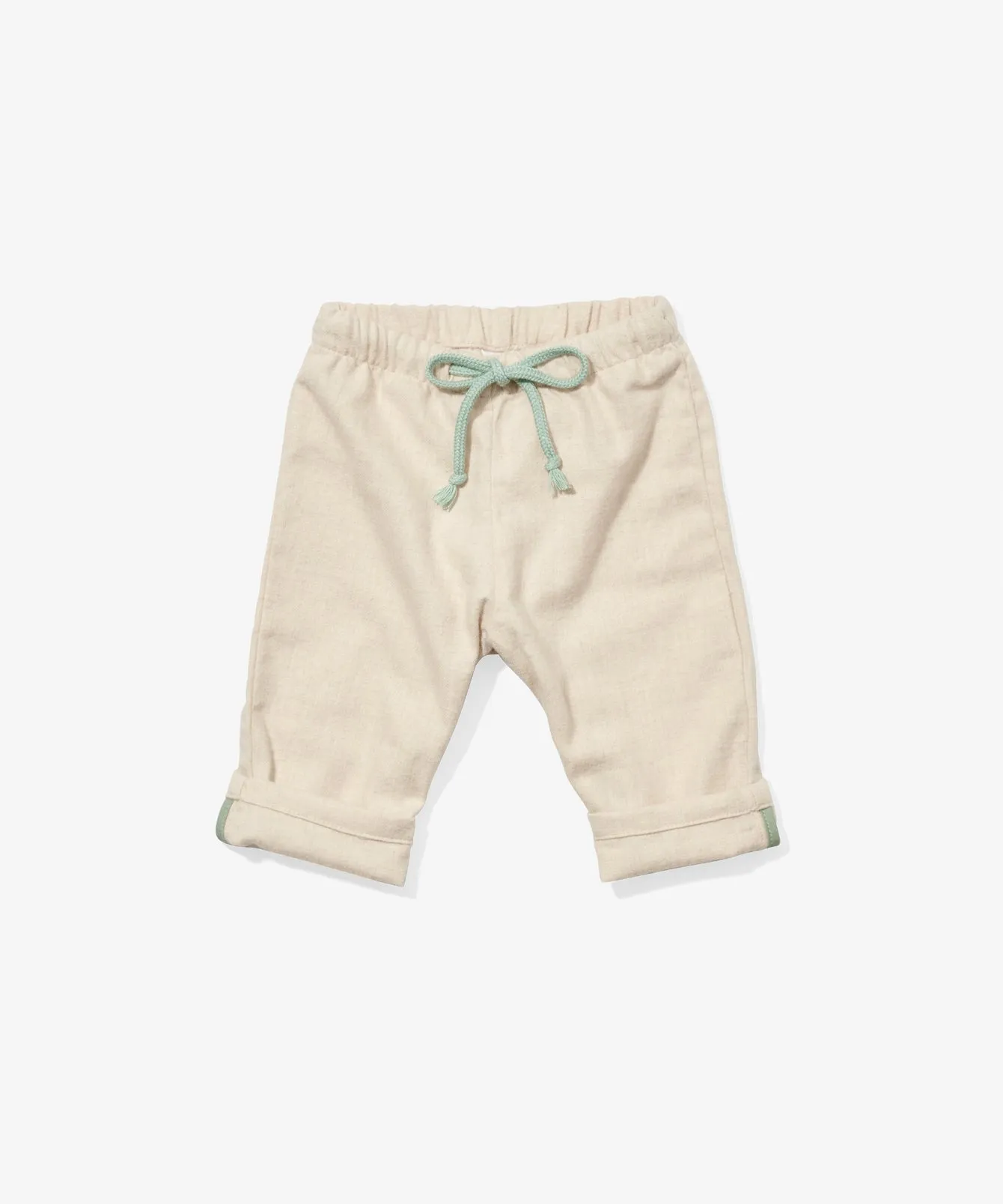 Bowie Baby Pant, Oatmeal Flannel