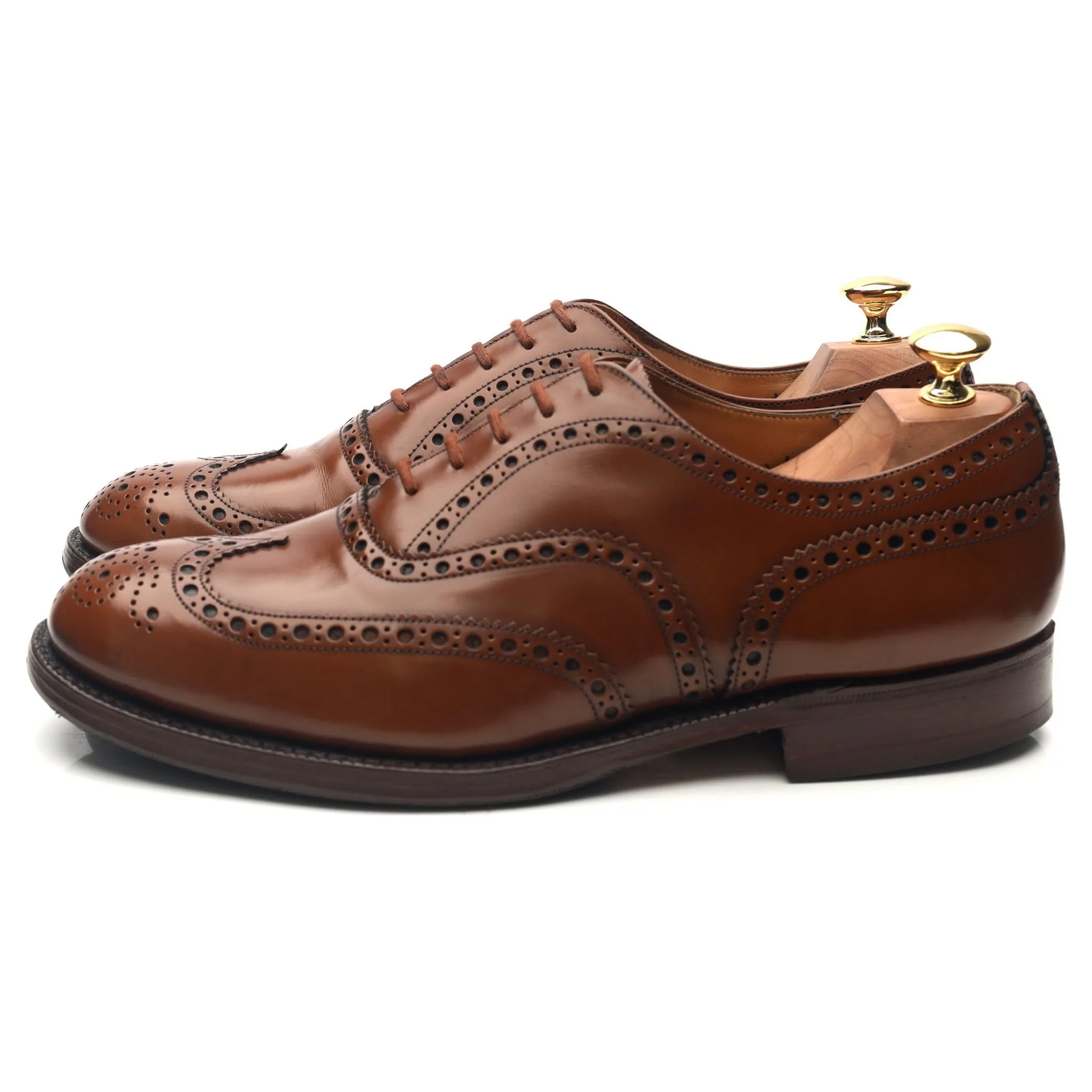 'Burwood' Brown Leather Brogues UK 9 G