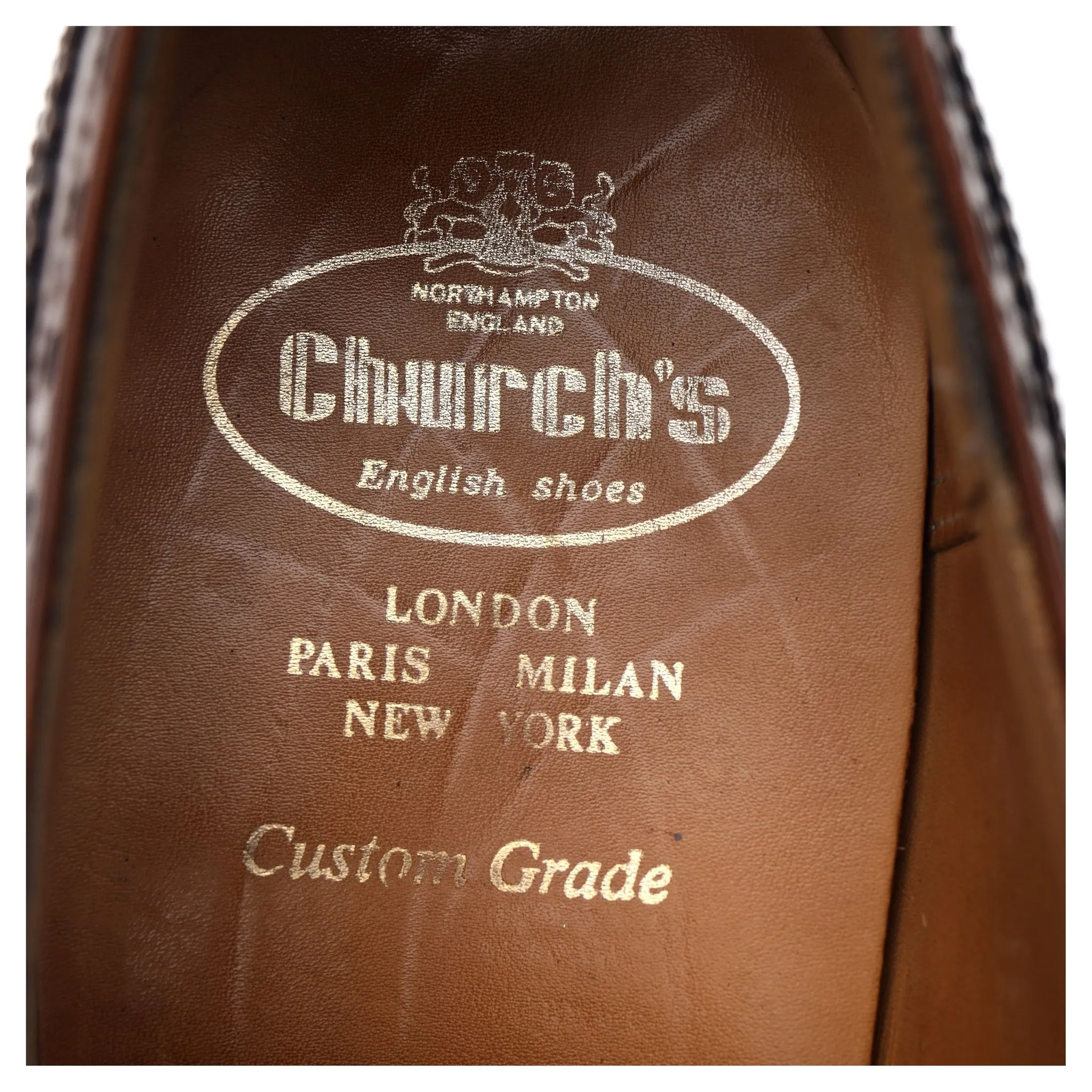 'Burwood' Brown Leather Brogues UK 9 G