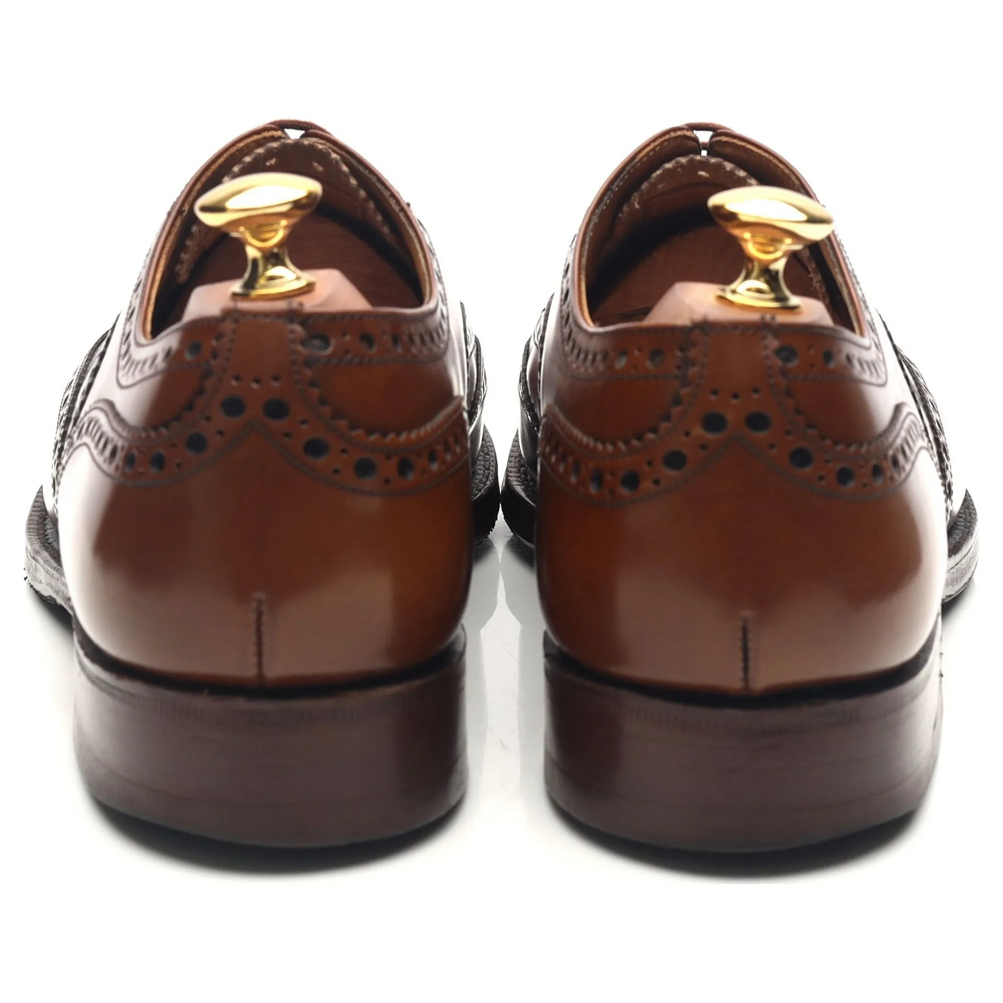 'Burwood' Brown Leather Brogues UK 9 G