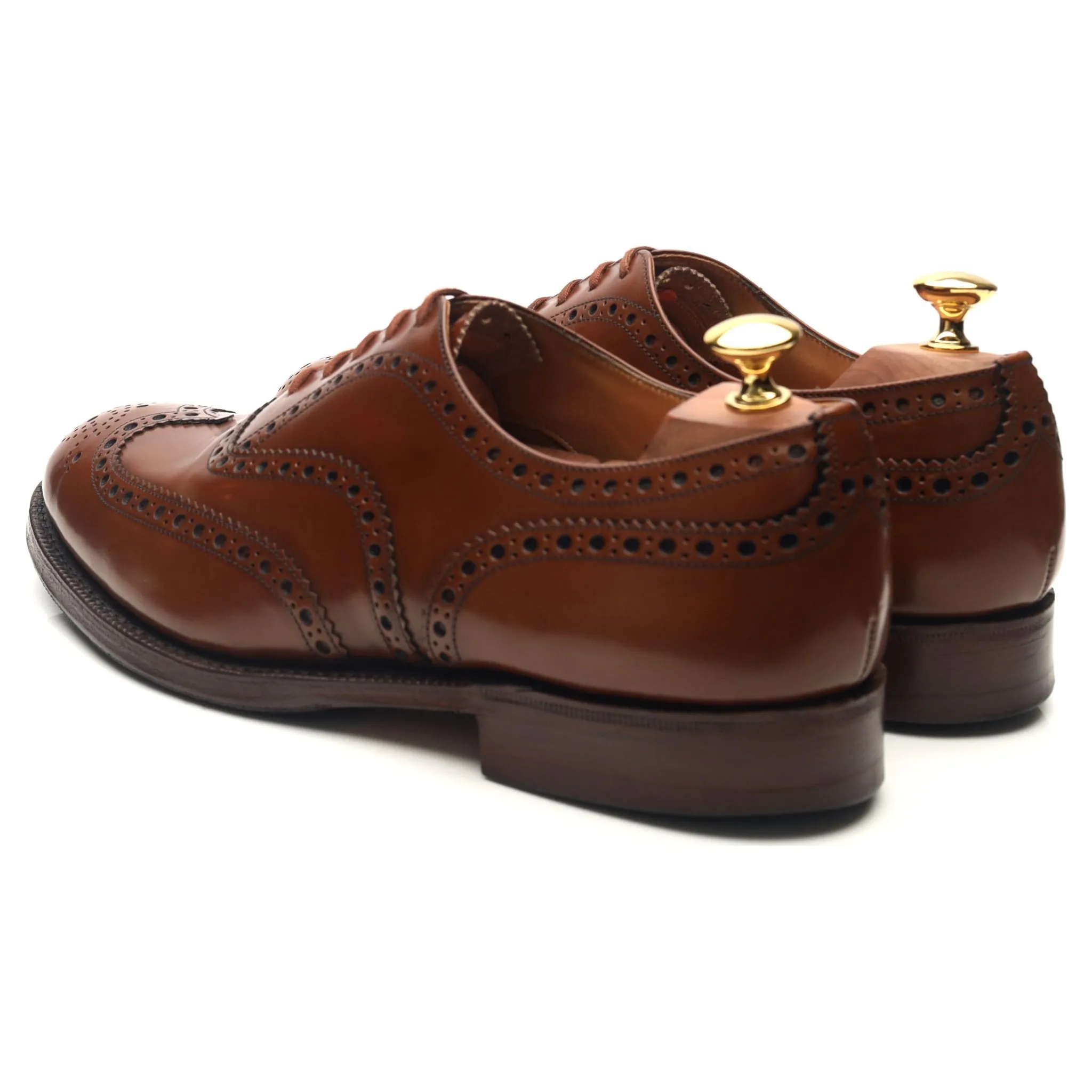 'Burwood' Brown Leather Brogues UK 9 G