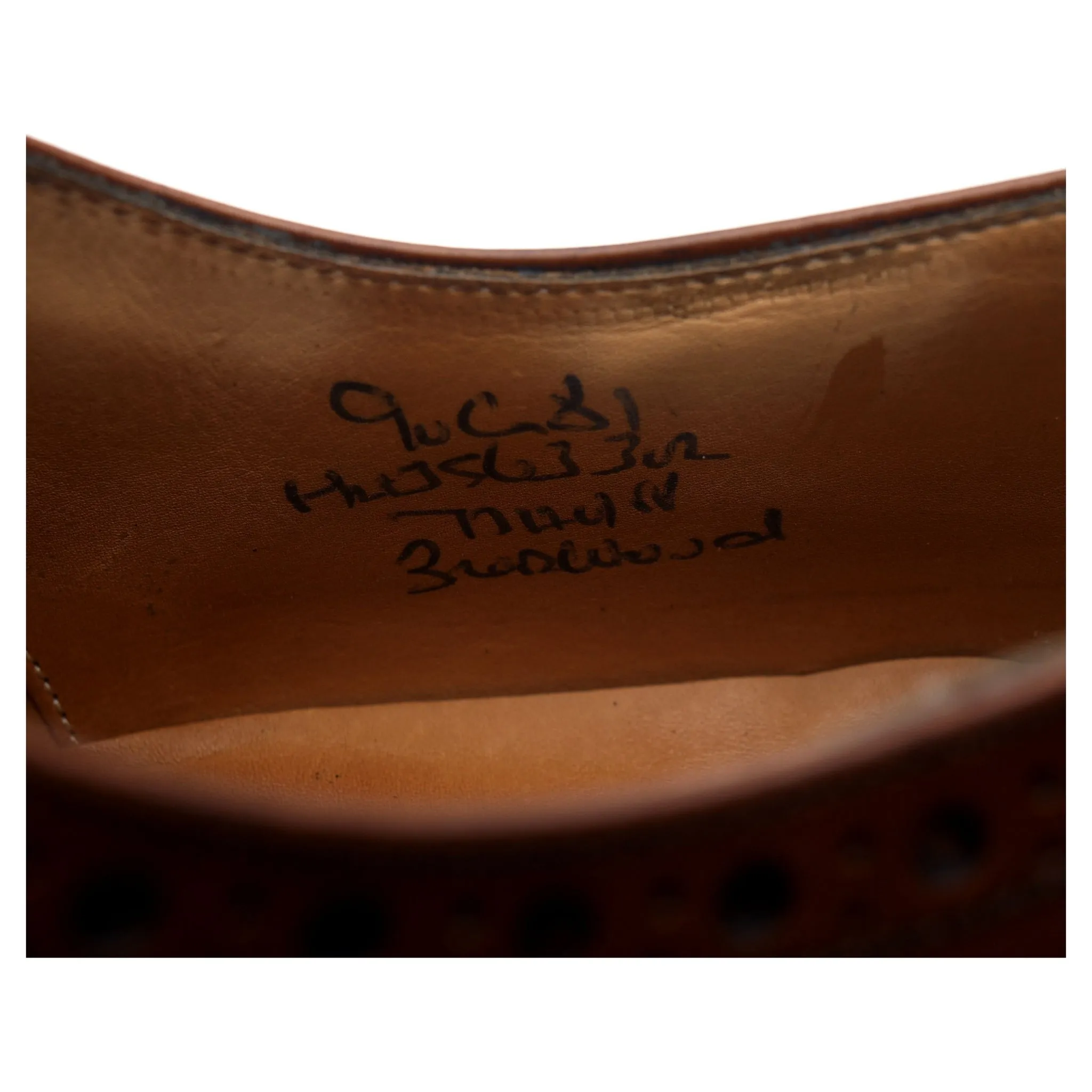 'Burwood' Brown Leather Brogues UK 9 G