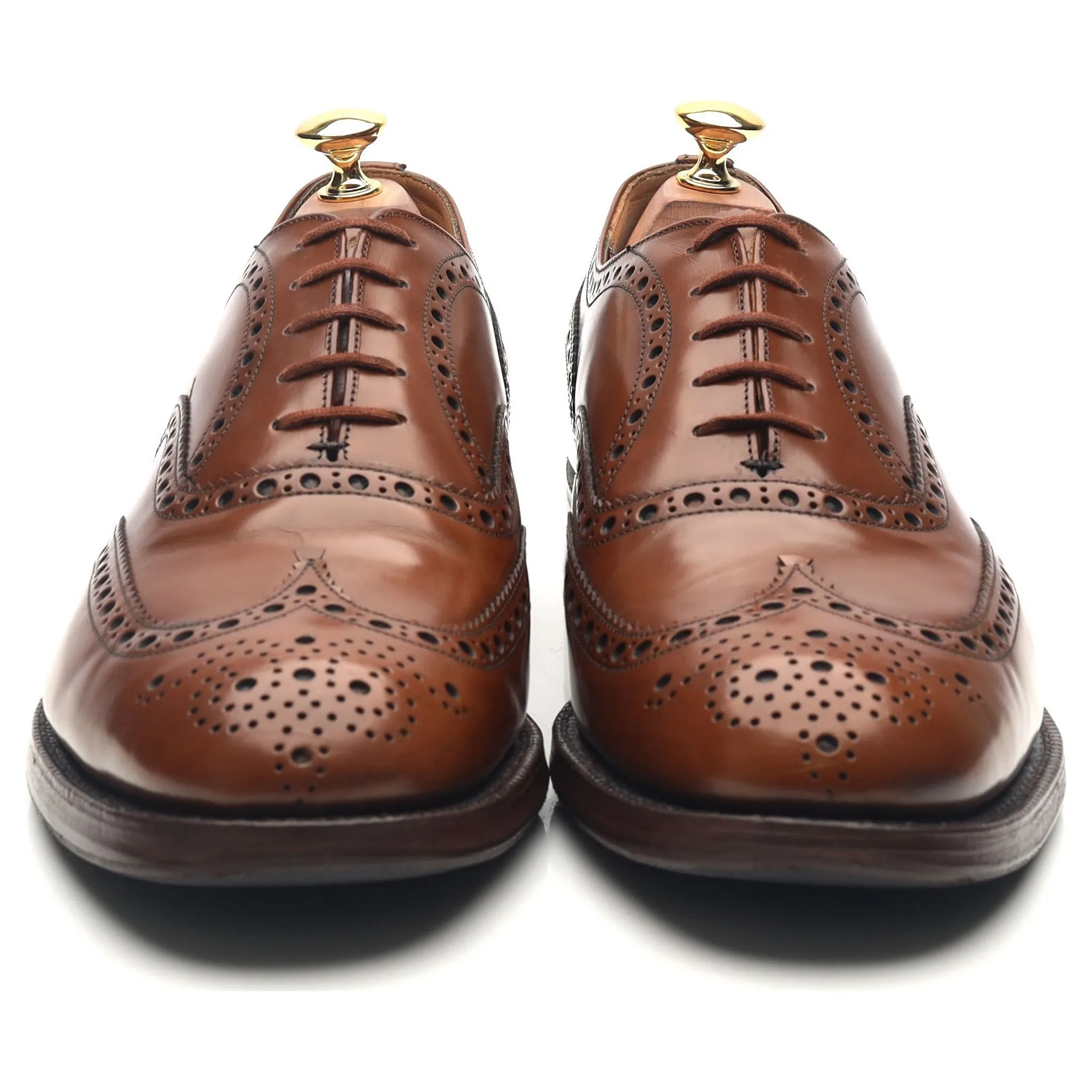 'Burwood' Brown Leather Brogues UK 9 G