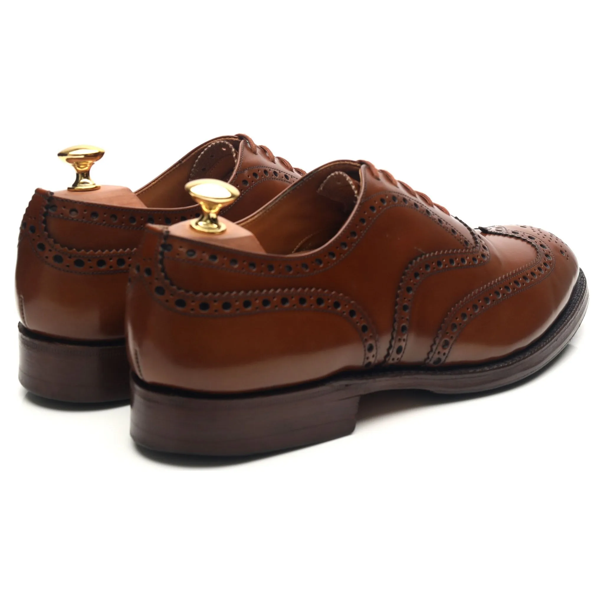 'Burwood' Brown Leather Brogues UK 9 G