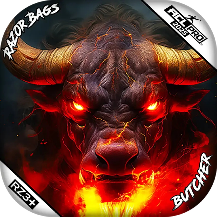 Butcher | Fire Buffalo 2 | ACL PRO Razor Cornhole Bags