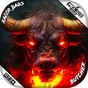 Butcher | Fire Buffalo 2 | ACL PRO Razor Cornhole Bags