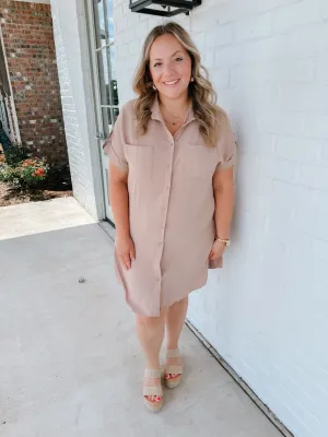 Button Swing Dress