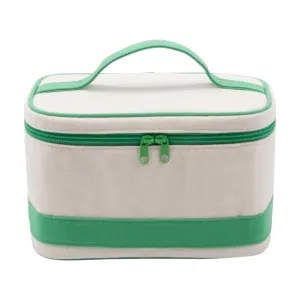 Canvas Train Case -- Green