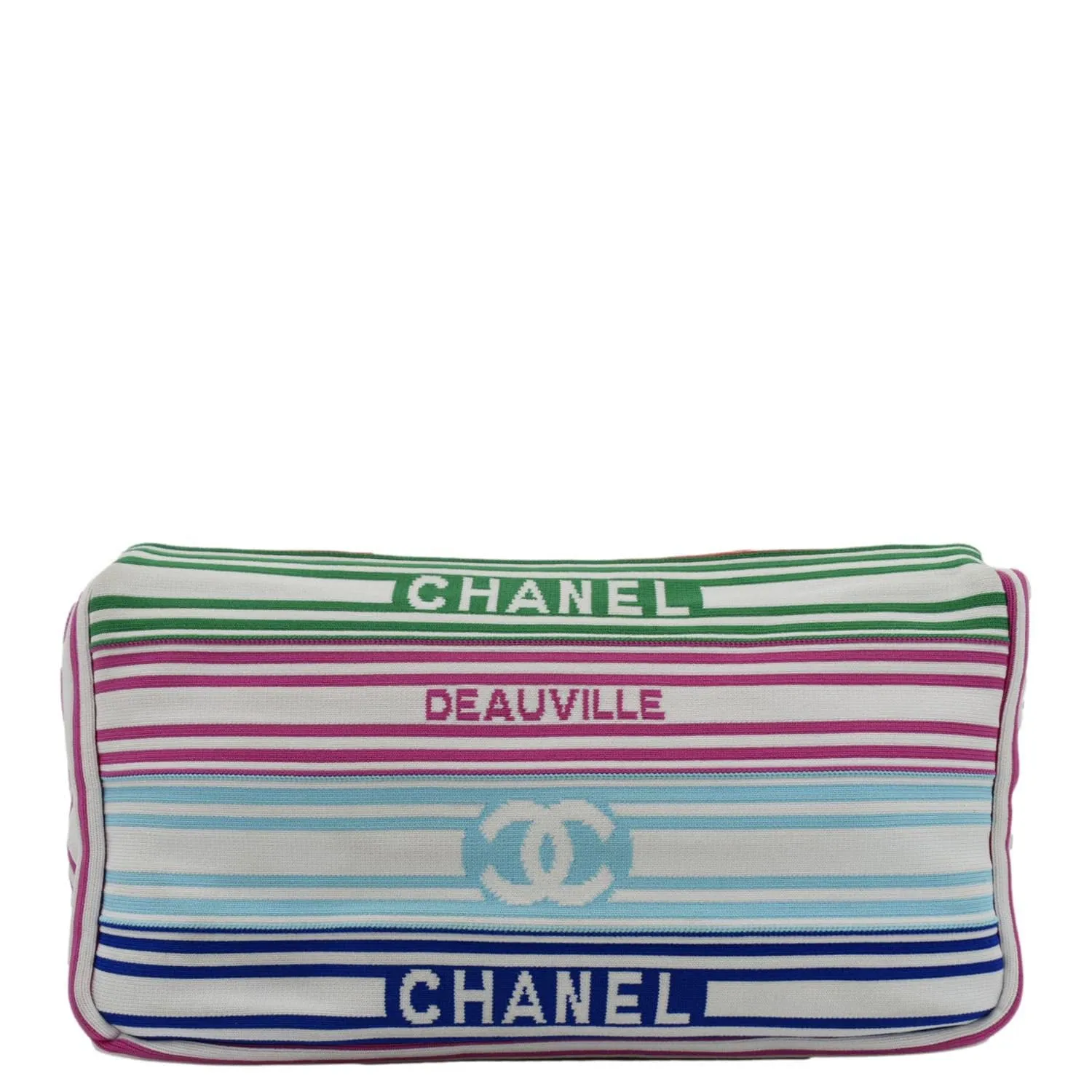 CHANEL Venise Biarritz Flap Mixed Fibers Shoulder Bag Multicolor