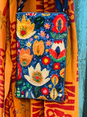 Club Bag floral mexican folk