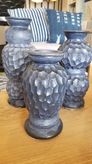 Cobalt Candle Holders in Matte Ash