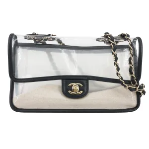 Coco Sand PVC Medium Flap Bag