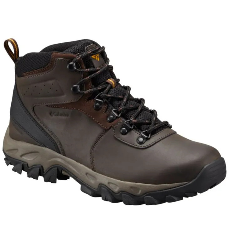 Columbia Newton Ridge Plus II Waterproof Mens Hiking Boot Cordovan Squash