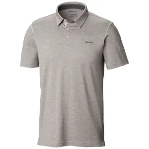 Columbia Tech Trail Mens Polo Shirt Cool Grey