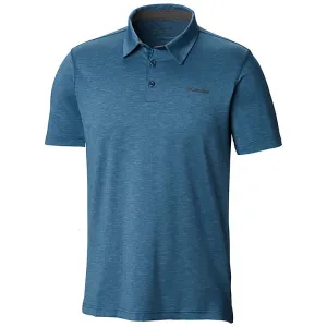 Columbia Tech Trail Mens Polo Shirt Petrol Blue