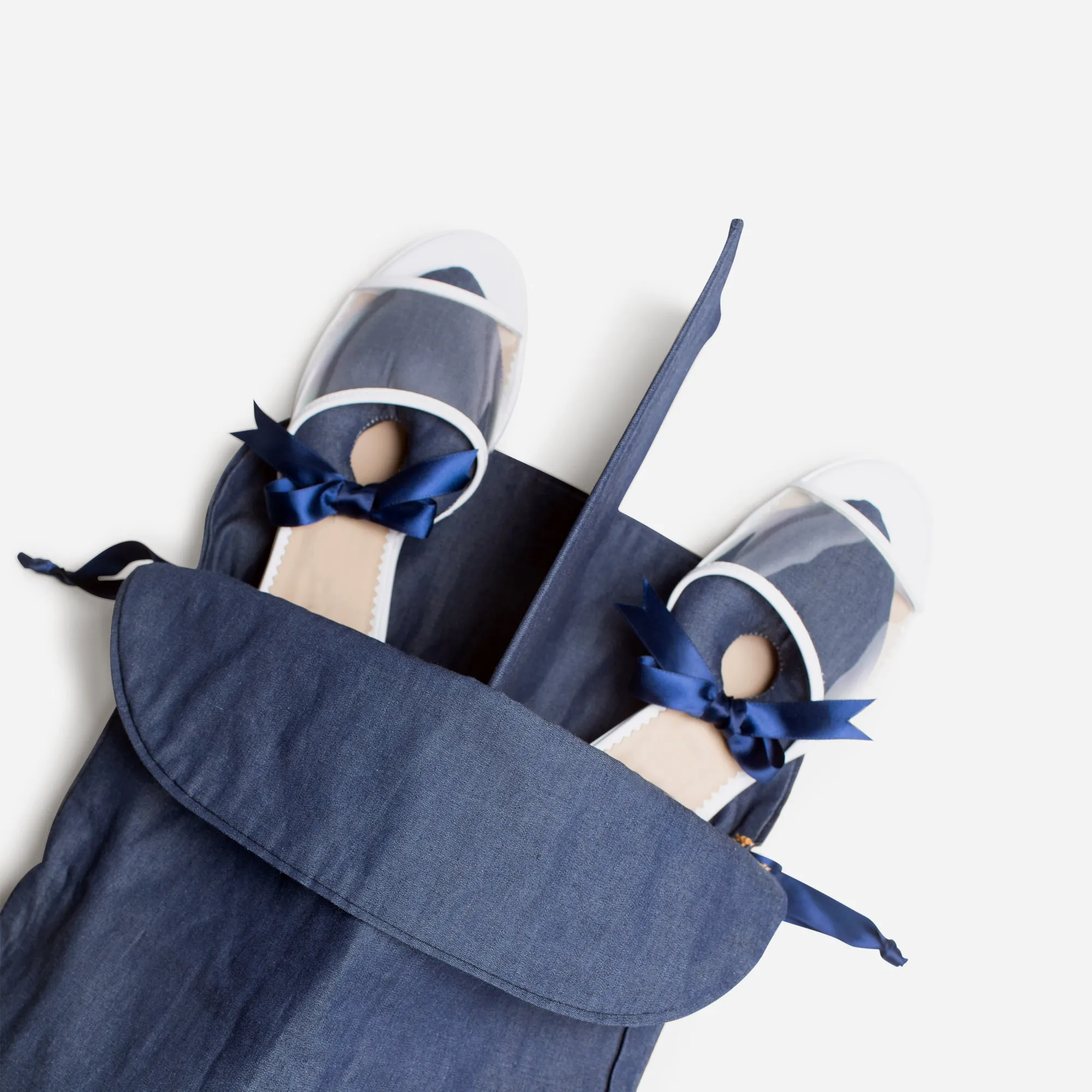 Cool Denim Shoe Bag