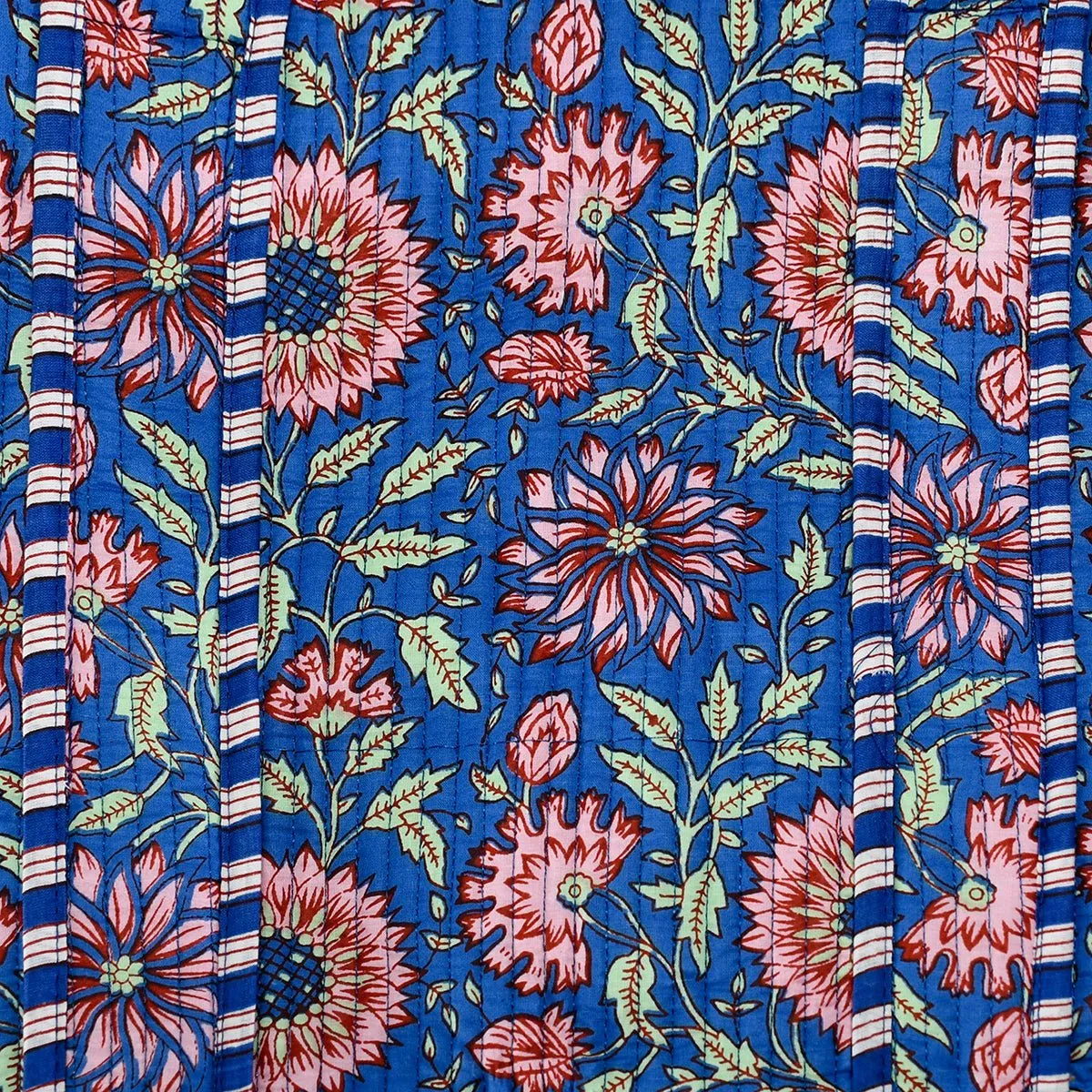 Cotton Block Print Tote Bag- Small & Large