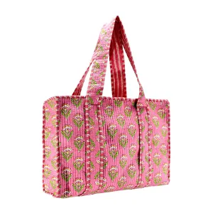 Cotton Block Print Tote Bag- Small & Large