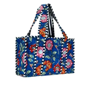 Cotton Block Print Tote Bag- Small & Large