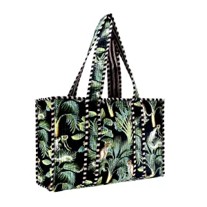 Cotton Block Print Tote Bag- Small & Large