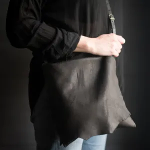 Crossbody | Black Deerskin