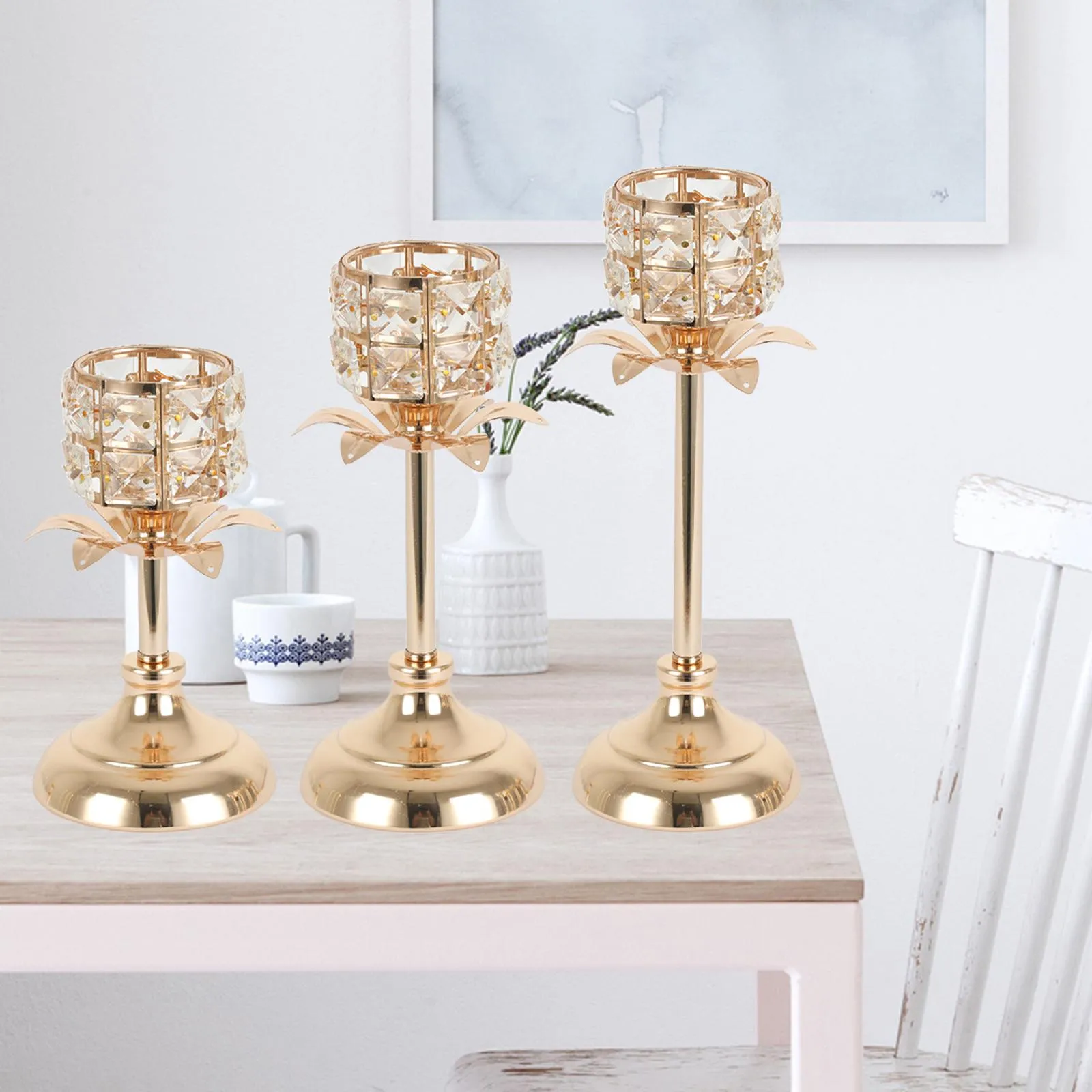 Crystal Glow Candle Holders