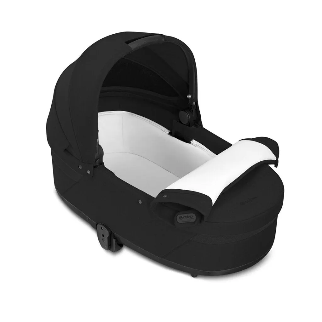 CYBEX EOS Comfort Bundle Travel System with Aton B2 I-SIZE and Snogga Footmuff - Moon Black