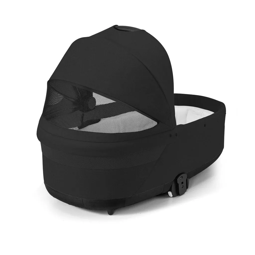 CYBEX EOS Comfort Bundle Travel System with Aton B2 I-SIZE and Snogga Footmuff - Moon Black