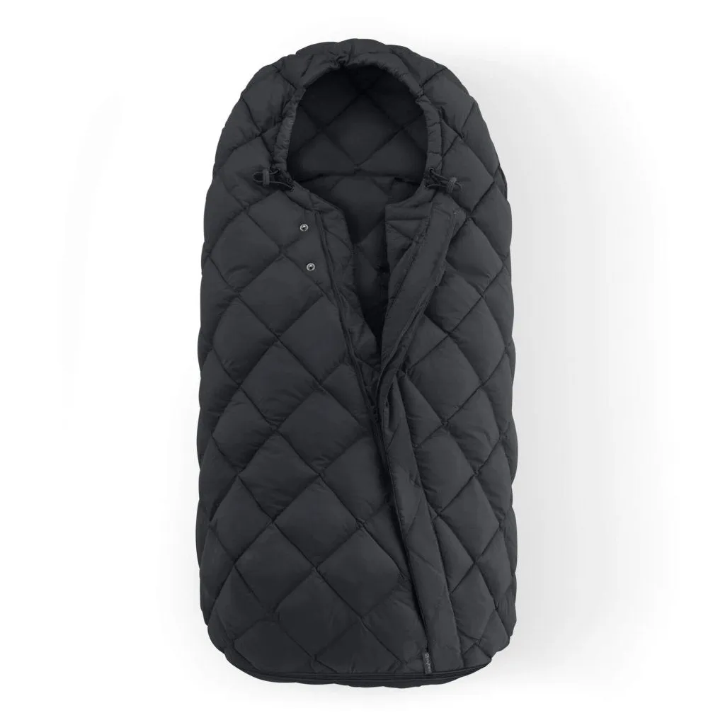 CYBEX EOS Comfort Bundle Travel System with Aton B2 I-SIZE and Snogga Footmuff - Moon Black